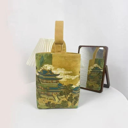 Chinese Style Canvas Handbag Culture Bags Guhua 古画