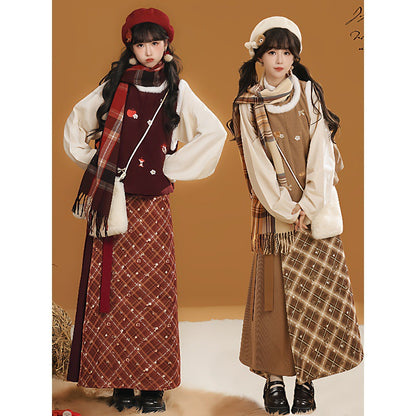 New Chinese Style Clothing Chunxin Dream Island "梦岛" Women's Modern  Hanfu Winter Autumn
