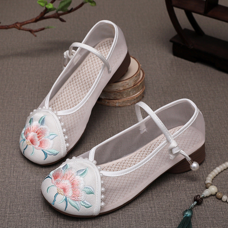 Women's Traditional Shoes Chenxiang 沉香 Chinese Increase Spring Summer Autumn