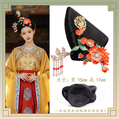 Traditional Chinese Hairstyle Wig Guifei 贵妃 Hanfu Historical Royal Hairpieces