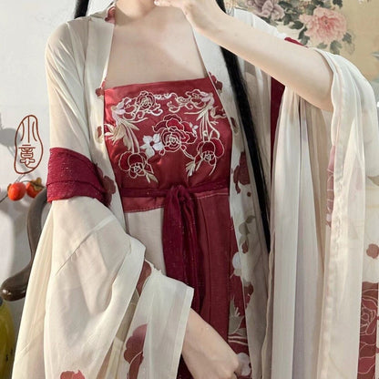 TANG Dynasty Dress Women's Zhuohua 灼华 Ruqun  Spring Summer Autumn