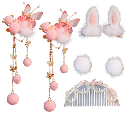 Traditional Chinese Hair jewelry Yingdie 樱蝶 Hanfu Historical Headgear