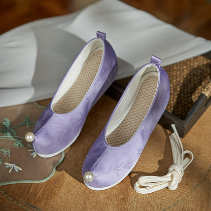 Women's Traditional  Shoes Ziyue 紫玥 Chinese Internal Increase Head Tilted Spring Summer Autumn Winter