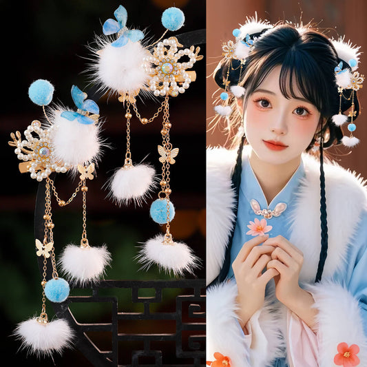 Traditional Chinese Hair jewelry Yiwen 依温 Hanfu Historical Headgear
