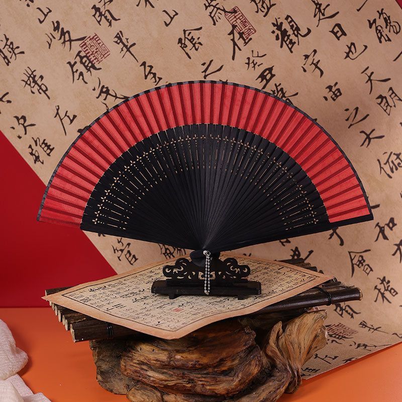Traditional Chinese Narrow Edged Folding Fan