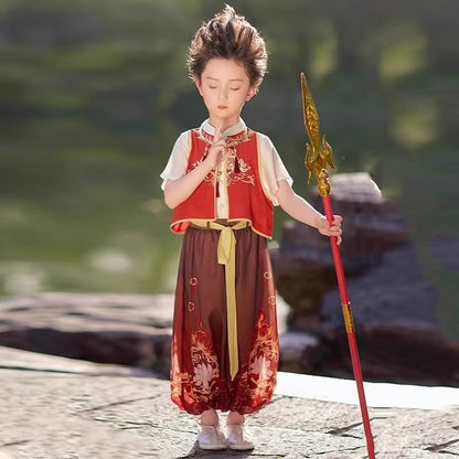 MYTH Children's Nezha 哪吒 Costume Boys Girls Animation Character Cosplay Outfits COS Clothing