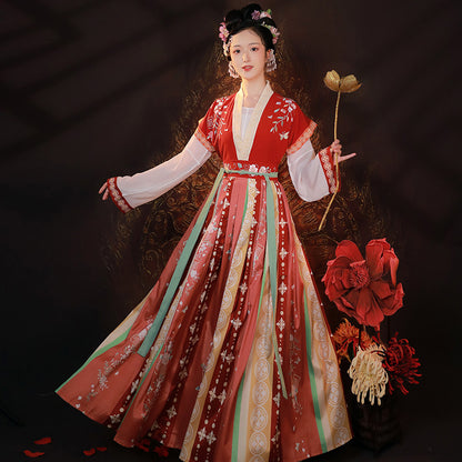 TANG Dynasty Skirt Suit Women's Fengyuzui 枫梧醉 Hanfu Clothing Spring Summer Autumn