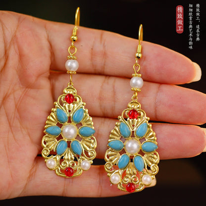 Traditional Chinese Earrings Xunxi 寻溪 Hanfu Historical Royal Accessories