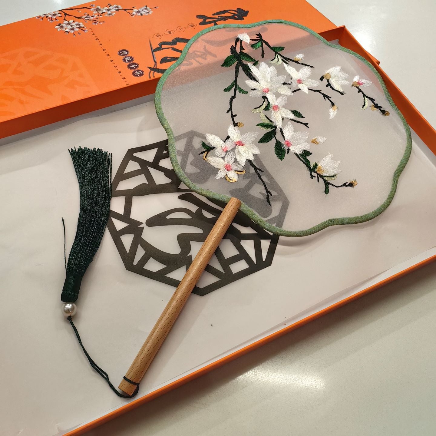 Traditional Chinese Translucent  Fan Tuanshan 团扇