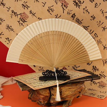 Traditional Chinese Narrow Edged Folding Fan