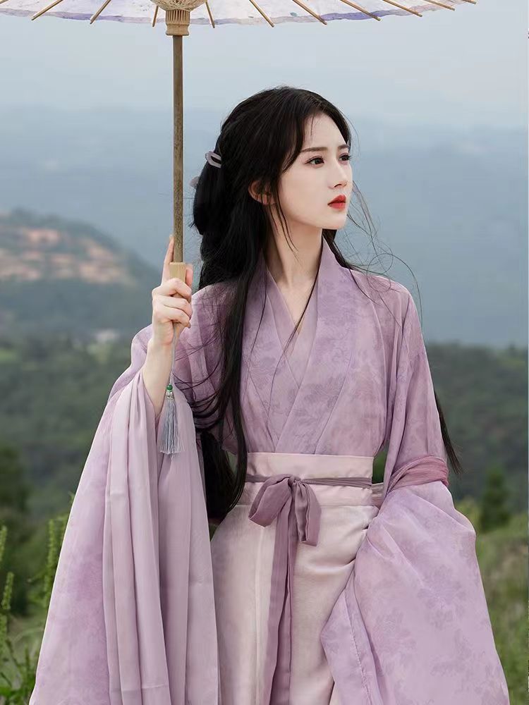 Weijin Dynasty Women's Dress Warring States Banxia 半夏 Traditional Chinese Hanfu Clothing Spring Summer Autumn